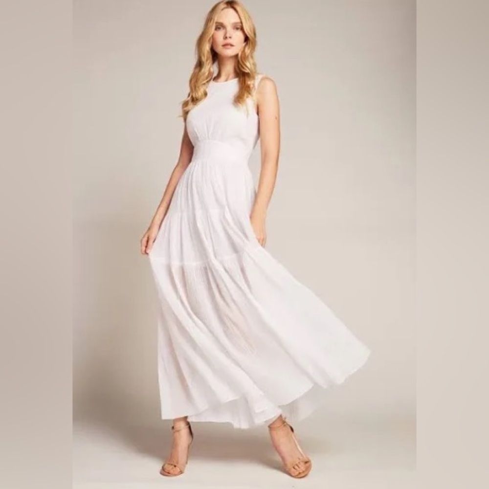 NWT Elie Tahari Sage Maxi Dress White